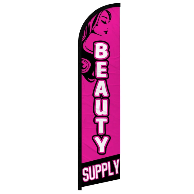 Beauty Supply Full Curve Windless Swooper Flag Beauty Supplies