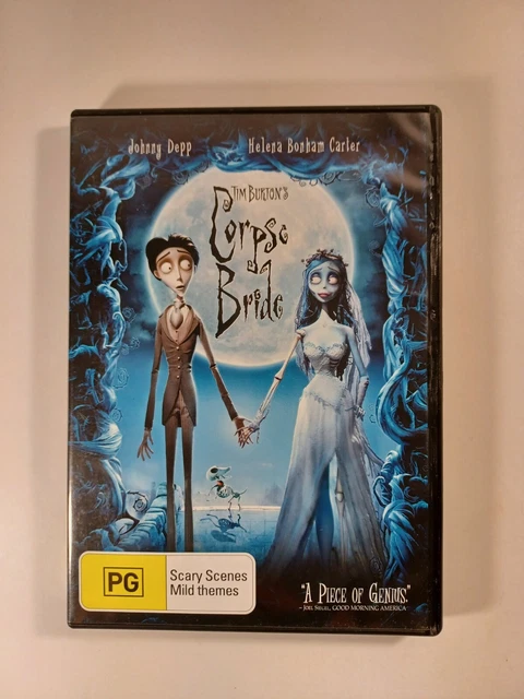 THE CORPSE BRIDE DVD Region 4 VGC Fantasy Musical Tim Burton Free