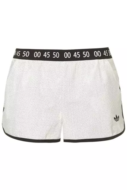 adidas x Topshop Leather Shorts - White - UK12/EU38 - RRP £90 New