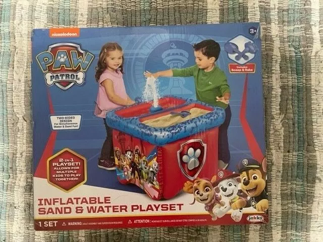 Paw Patrol 2-in-1 Playset Inflatable SAND/WATER Playset NEW-Ages 3+(NOW-$25.00!)