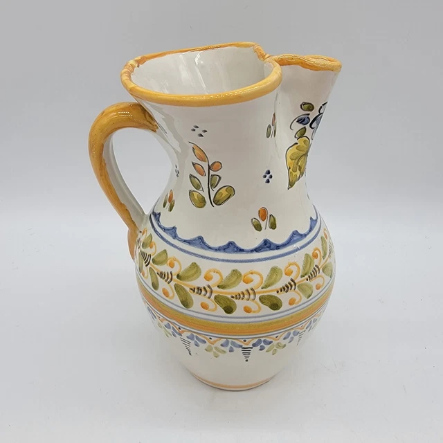 Talavera Creamer Made in Spain Pottery Signed Small Pitcher Jug