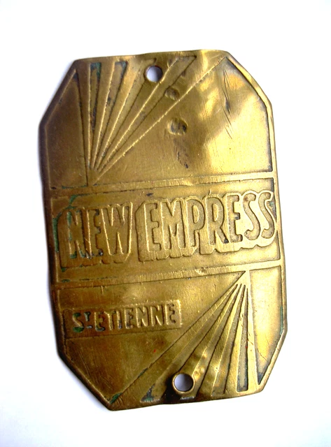 Plaque de Velo Cycles MAD - Old Bike Head Badge Vintage