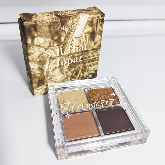 Paleta de polvo prensado Colour Pop sombra de ojos todo ese topacio - envío gratuito