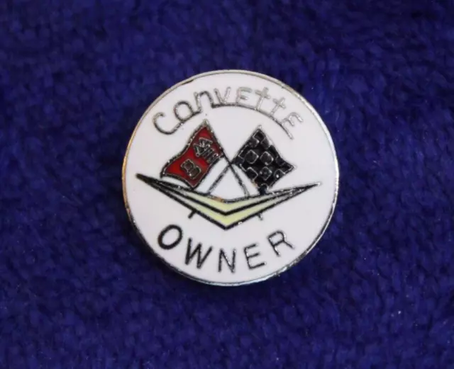 Chevy Corvette Owner Hat Lapel Pin Accessory GM Sting Ray Bowtie