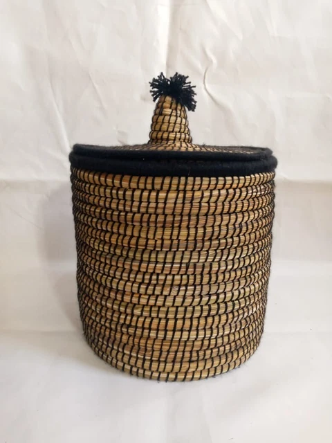 Box GOFA - Moroccan Berber box - ethnic braided basket  Decorative Berber Basket