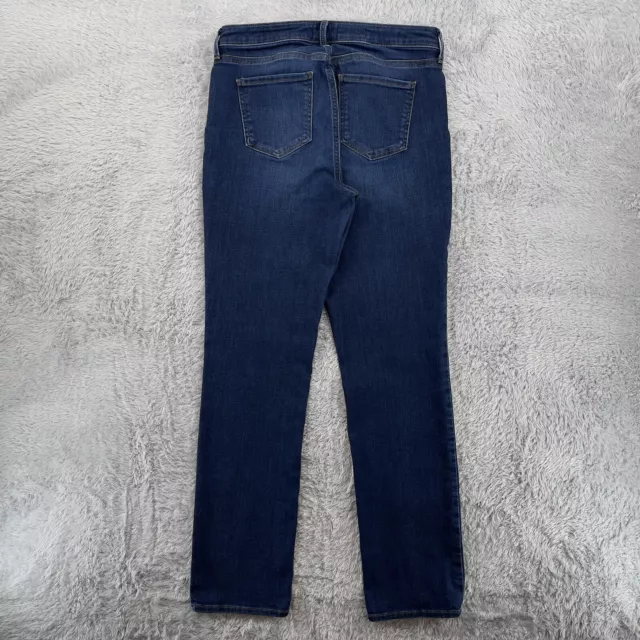 NYDJ Women Jeans Size 4 Blue Mid-Rise Sheri Slim Straight Leg Stretch Denim
