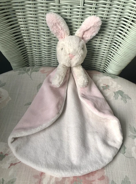 JELLYCAT PINK CREAM Bobtail Bunny Rabbit Soother Comforter Blankie