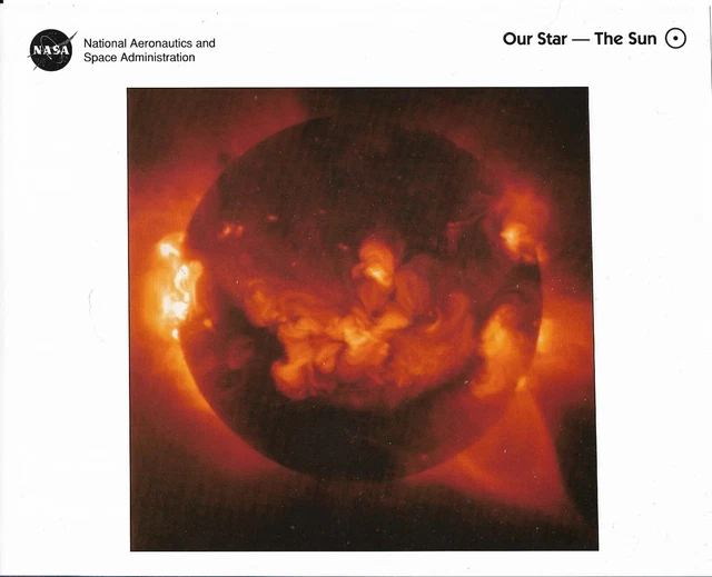 NASA Photo The Sun 1993 Educational Solar System With Information On Back 8 x 10