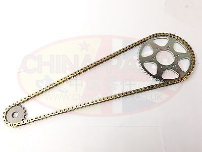 Chain and Sprockets GOLD O RING Gear Up 16T for Pulse Adrenaline 125 (Rear Drum)