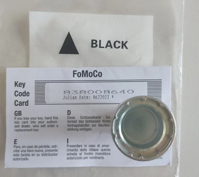 GENUINE FORD LOCKING WHEEL NUT BOLT KEY HEX 19mm BLACK TRIANGLE