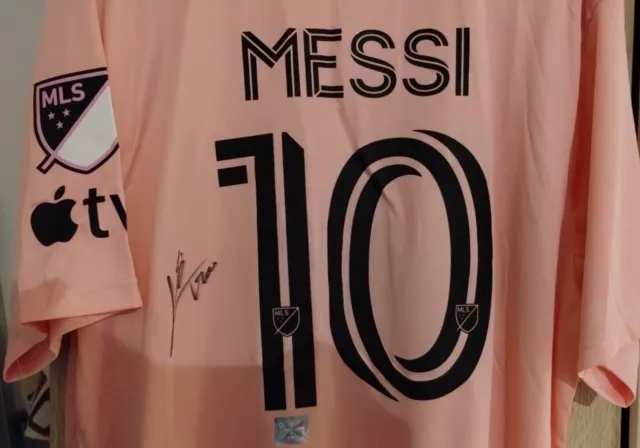 Lionel Messi Handsigniertes Trikot inkl. COA -  Autogramm Adidas Miami Gr. XL