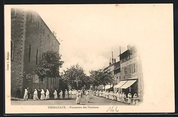 CPA Yssingeaux, Procession des Pénitents