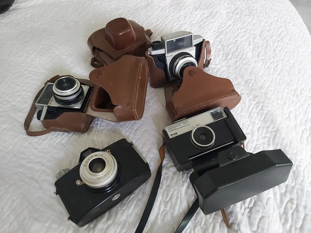 Lot 5 Appareils Photos Kodak Instamatic 133X Agfa Click-I et 3 RUBI FEX