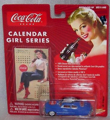CocaCola Johnny Lightning Calendar Girl Series #3 '49 Mercury 1:64 scale