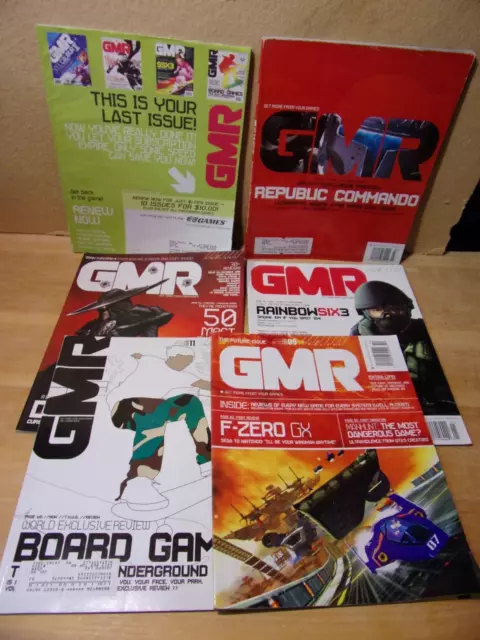 Lote de 6 #14 13 12 9 11 de julio 2004 revista GMR