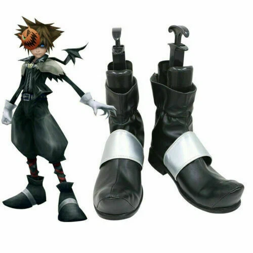 Kingdom Hearts II Vampire Sora Halloween Town Ver. Scarpe da gioco cosplay