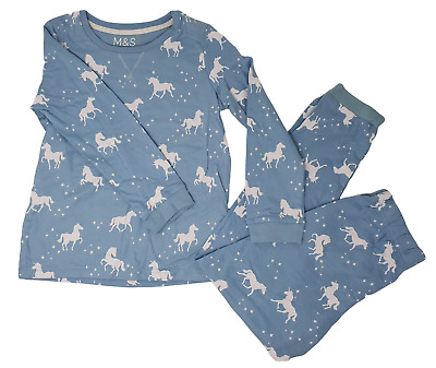 Ex M&S Marks and Spencer Girl Cotton Pyjamas PJ's unicorn 6-7 7-8 9-10 15-16 NEW