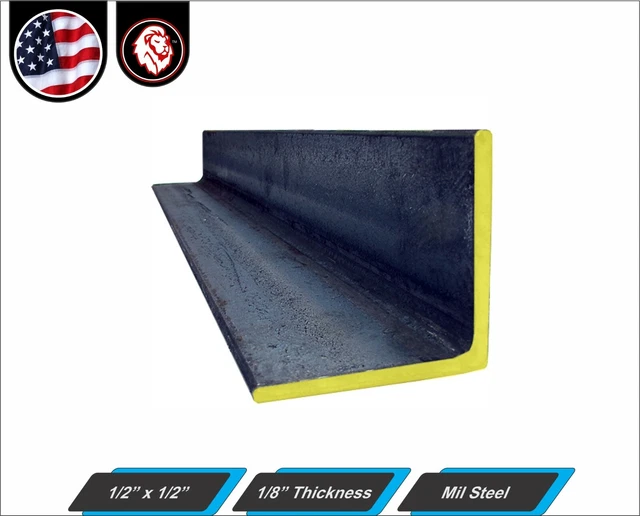 1/2" x 1/2" Steel Angle - 11 gauge - Mild Steel - 11" Inch Long