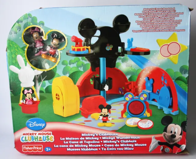 Rare 2009 Mickey Mouse Mickey's Clubhouse Playset Fisher Price + Minnie New !