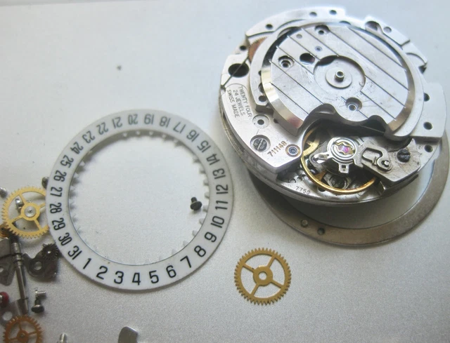 VALJOUX 7750  Movement   Balance WHEEL GOOD  missing parts. for parts