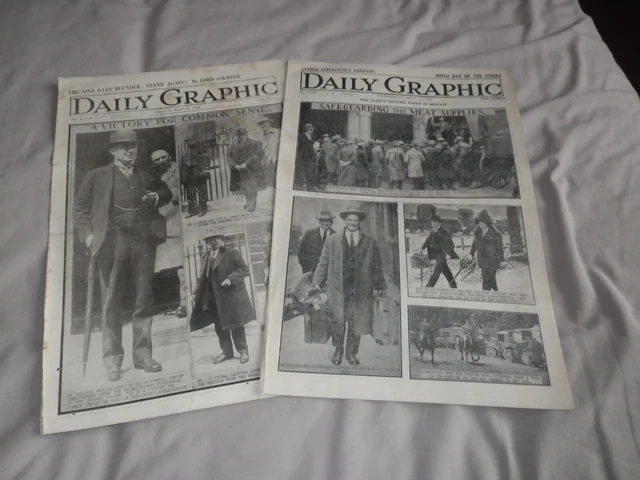 2 COPIES OF THE DAILY GRAPHIC FROM MAY 12th & 14th,  1926