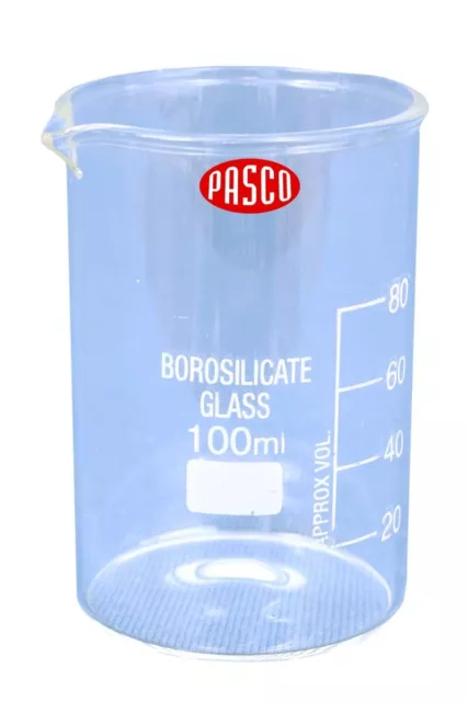 Transparent Borosilicate Glass Beaker for Scientific and MultiPurpose Use 100 ml