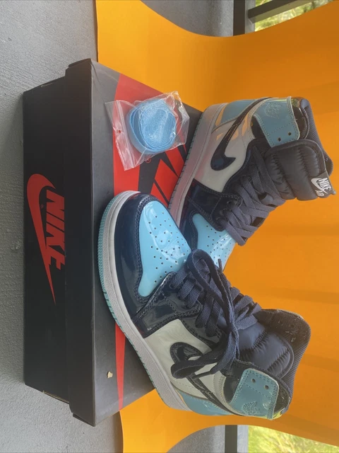 Air Jordan 1 Retro High UNC Patent Style # CD0461-401 Size 6 Air Jordan 1 Retro High UNC Patent Style # CD0461-401 Size 6