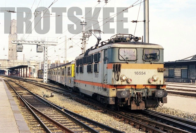 35mm Colour Negative SNCF French Railways Electric Loco 16554 c1995 France