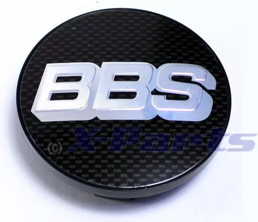 BBS ALLOY COVER Emblem Carbon Chrome Silver 2 3/4in BB0924467 New