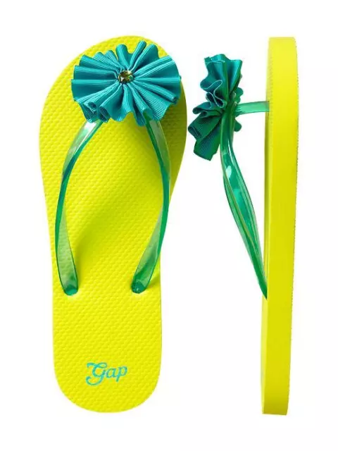 NWT Gap Kids Girls Spring Break Color Pop Flip Flops Sandals U Pick Size! NEW