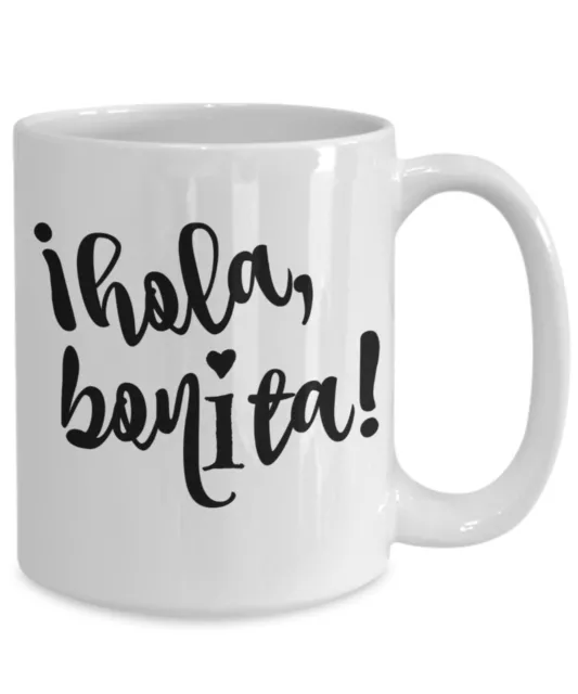 Taza Hola Bonita Regalos Españoles Taza De Café En Español Regalo Para