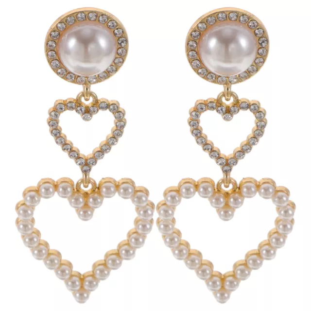 Boucles D'oreilles Strass Pour Femmes Mariée Jour Du Mariage La