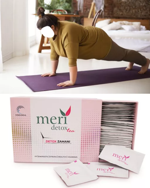 Meri Tea Mélange de tisanes 60 Sachets Amincissants Detox Coupe faim Naturel