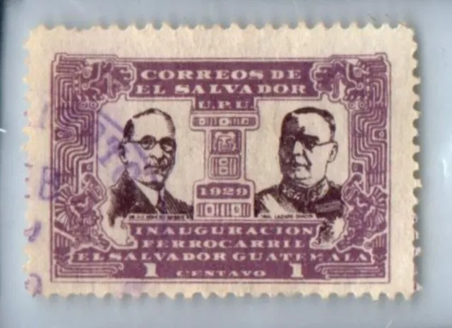 1929 EL SALVADOR Stamp - Presidents Bosque & Chacon, 1c SC#512 1818