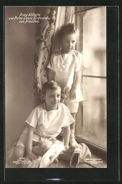 CARTOLINA PRINCIPE GUGLIELMO e principe Luigi Ferdinando di Prussia