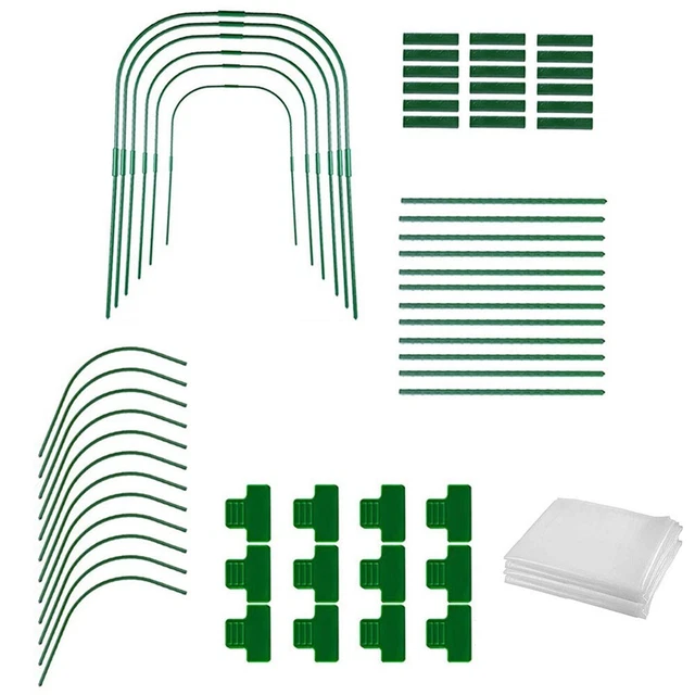 Kit de tissu de gel pour protection végétale extérieure complet avec cerceaux