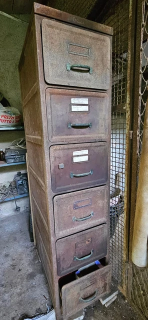 Schedario Industriale Vintage Anni 40/50