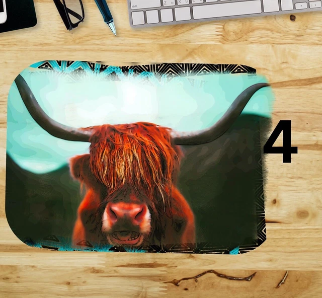 Cow Mouse pad - Ships from USA - 9.25 X 7.75