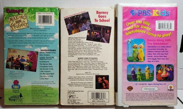 TELETUBBIES DANCE WITH The Teletubbies VHS + (2) Barney VHS tapes EUR 2