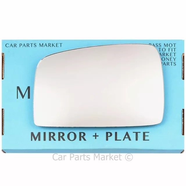 Left Passenger side Wing door mirror glass for Kia Sportage 05-07 + plate