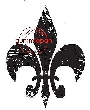 Gummiapan Gummistempel 14030101 - Spitze Wappen Zeichen Krone Vintage Motiv