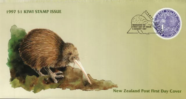 New Zealand 1997 Kiwi Stamp First Day Cover Postmarked FDI [ZFD-037]