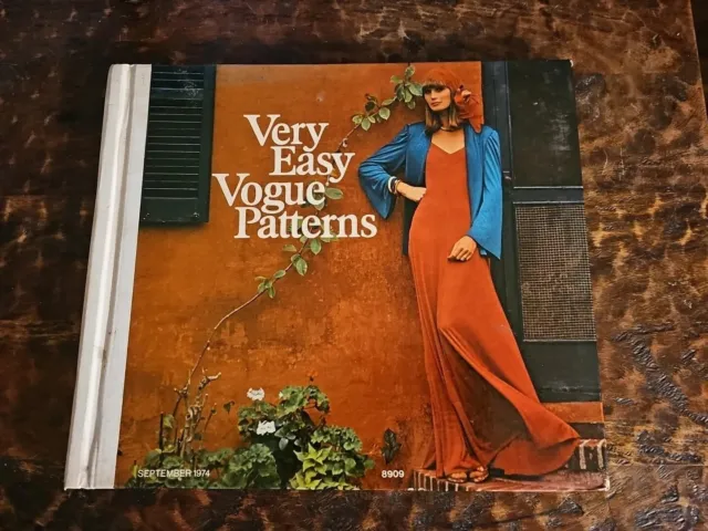 Very Easy Vogue Patterns Vintage Counter Catalog September 1974