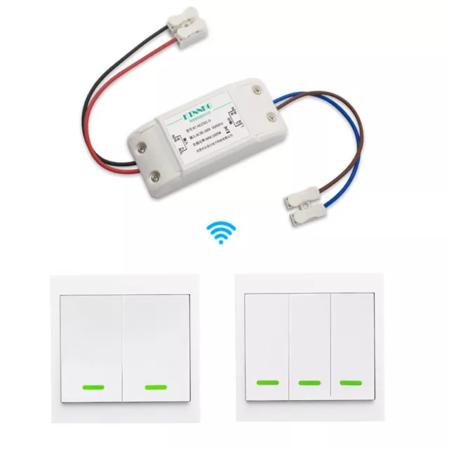 433Mhz Funk Ein-/Ausschalter Fernbedienung 230V DIY Wandschalter Lichtschalter