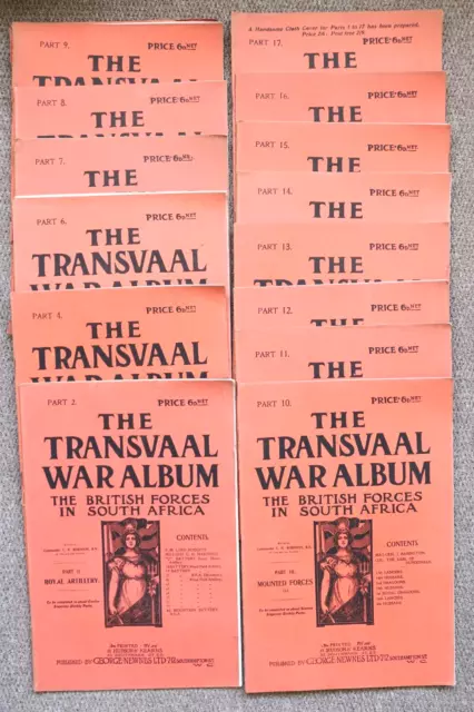 The Transvaal War Album Magazine, South African War, ca. 1899, Part Set, 14/17