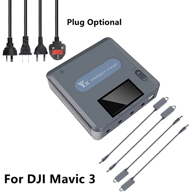 RC Drone Battery Fast Charger LED Digital Display Charging Hub For DJI Mavic 3 A