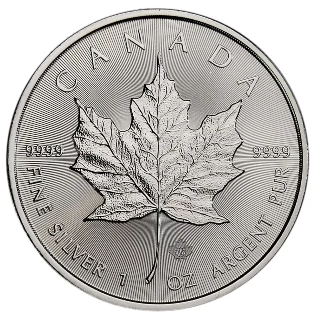 2022 Canada 1 oz Silver Maple Leaf $5 Coin GEM BU @