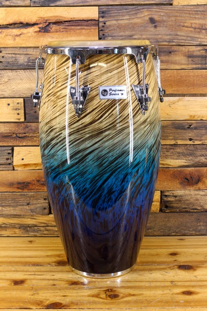 LP PERFORMER SERIES Conga With Chrome Hardware 12.5 in. Tumba Blue