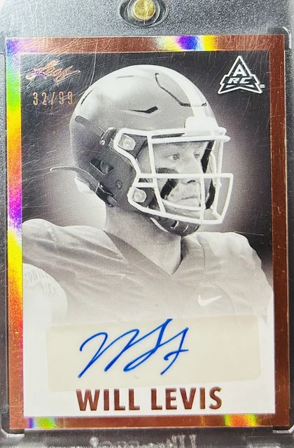 2022 Leaf Will Levi’s 1964 Signature /99 Tennessee Titans Kentucky Wildcats 3