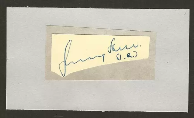 Jimmy Hill Fulham Fc 1952-1961 Ex Coventry Mgr Ex Bbc Rare Original Autograph